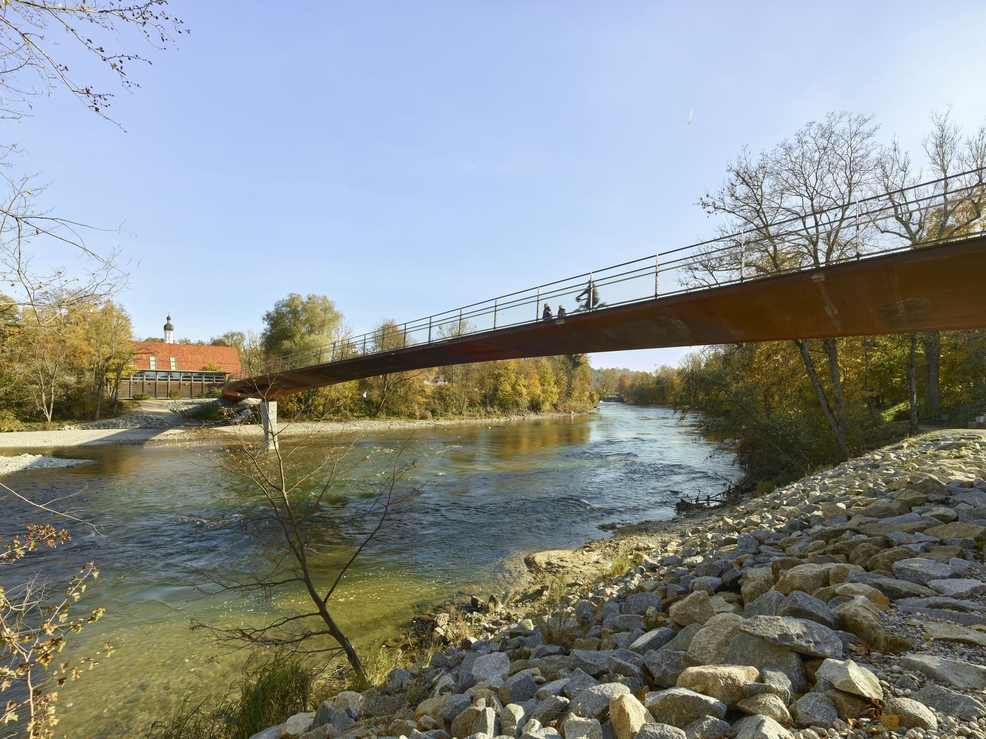 Bild 5: Deutscher Ingenieurbaupreis 2022 | Anerkennung: Lady-Herkomer-Steg, Landsberg am Lech, Quelle: Roland Halbe