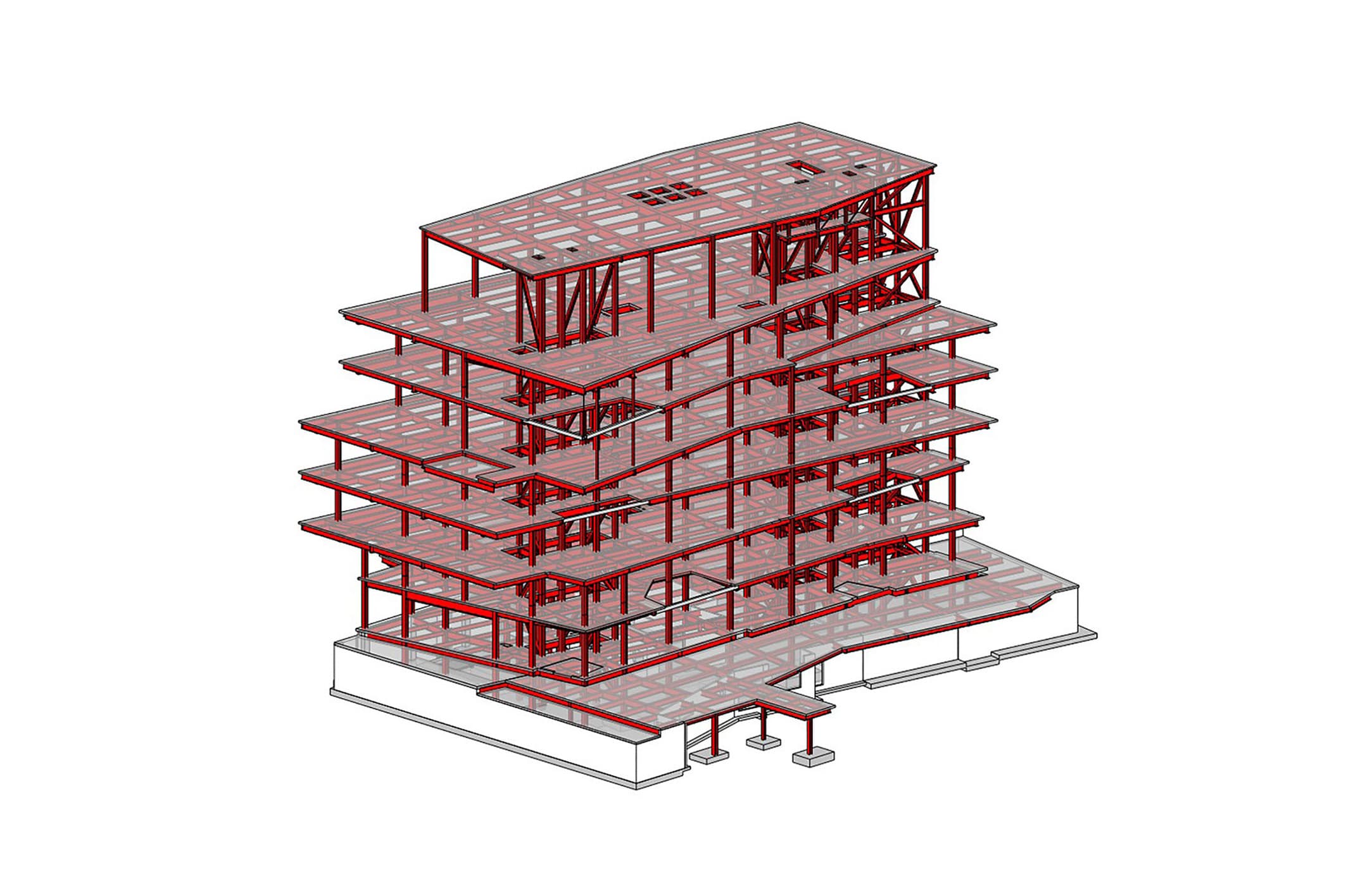 BIM Globalmodell Tragwerk (© knippershelbig)